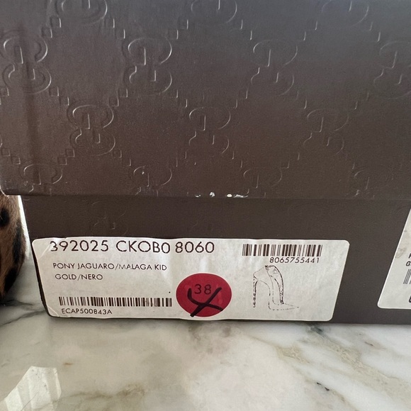 GUCCI Pony Jaguaro Malaga Kid Pumps EUC size 38 - Picture 5 of 5